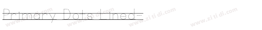 Primary Dots Lined字体转换